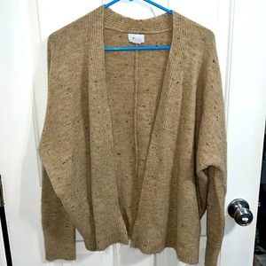 Tan with black specs Old Navy Cardigan sweater size M